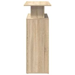 Berkfield Home Reception Desk Sonoma Oak 100x40x104 cm Engineered Wood in Light Tan - Size: 100 x 40 x 104 cm - thumbnail 6