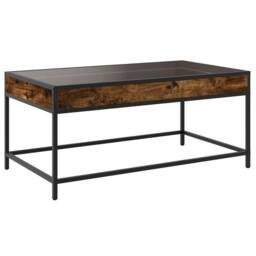 Berkfield Home Decorative Coffee Table with Infinity LED Smoked Oak 90x50x41 cm in Brown - Size: 90 x 50 x 41 cm - thumbnail 8
