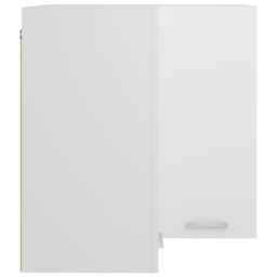 Berkfield Home Hanging Corner Cabinet White 57x57x60 cm Engineered Wood - Size: 57 x 57 x 60 cm - thumbnail 6