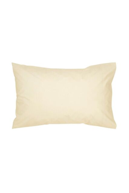 CHRISTY 400TC Luxury Cotton Sateen Plain Dye King Pillowcases Pair in Gold - image 1