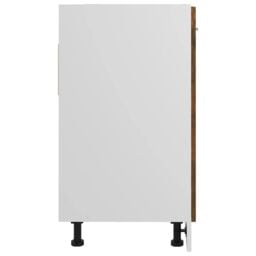 Berkfield Home Sink Bottom Cabinet Smoked Oak 80x46x81.5 cm Engineered Wood in Brown - thumbnail 6
