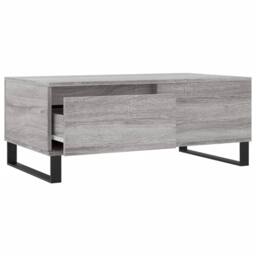 Berkfield Home Modern Coffee Table Grey Sonoma 90x50x36.5 cm Engineered Wood - thumbnail 6