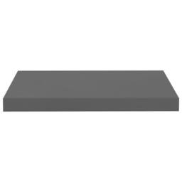 Berkfield Home Durable Floating Wall Shelf High Gloss Grey 50x23x3.8 cm MDF - thumbnail 4