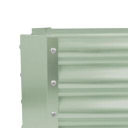 Harbour Housewares Raised Garden Beds - 2x Rectangular Bottomless Galvanised Steel Planter 120 x 60cm in Green - Size: 120 x 60 cm - thumbnail 4