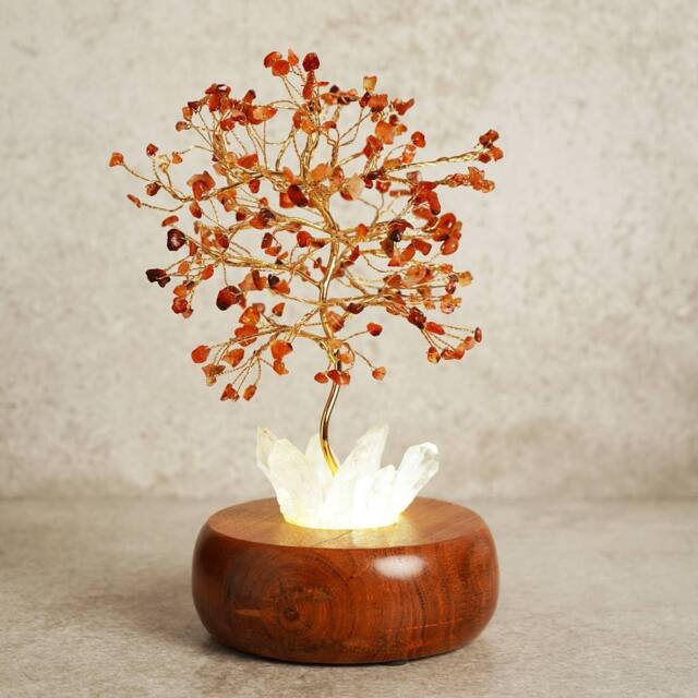 Serenity Carnelian LED Glow Tree in Orange - image 1