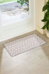 Artsy Mats Mushroom Dashes Indoor Outdoor Doormat (70 x 40cm) in Beige - Size: 40 cm x 70 cm - thumbnail 1