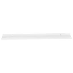 Berkfield Home Wall Shelves 2 pcs High Gloss White 115x9x3 cm - Size: 115 x 9 x 3 cm - thumbnail 4