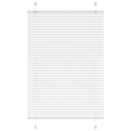Berkfield Home Pleated Blind White 90x100 cm Fabric Width 89.4 cm Polyester - thumbnail 1