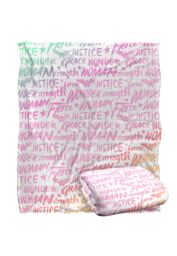 Wonder Woman Words of Wisdom Silky Touch Super Soft Throw Blanket 152 X 127 cm in White - thumbnail 2
