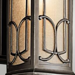 Netlighting Franceasi Outdoor Medium Wall Lantern Light Olde Bronze IP44 E27 in Brown - thumbnail 3