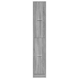 Berkfield Home Apothecary Cabinet¬†Grey Sonoma 30x41x174.5 cm Engineered Wood in Grey - thumbnail 5