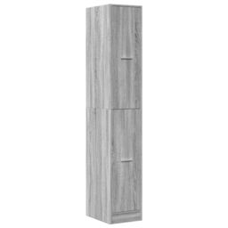 Berkfield Home Apothecary Cabinet¬†Grey Sonoma 30x41x174.5 cm Engineered Wood in Grey - thumbnail 3
