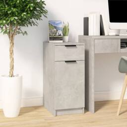 Berkfield Home Desk Cabinet Concrete Grey 33.5x50x75 cm Engineered Wood - thumbnail 2