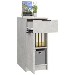 Berkfield Home Desk Cabinet Concrete Grey 33.5x50x75 cm Engineered Wood - thumbnail 4