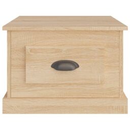Berkfield Home Coffee Table Sonoma Oak 50x50x35 cm Engineered Wood in Brown - Size: 50 x 50 x 35 cm - thumbnail 6