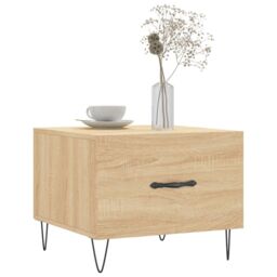 Berkfield Home Coffee Tables 2 pcs Sonoma Oak 50x50x40 cm Engineered Wood in Brown - Size: 50 x 50 x 40 cm - thumbnail 3