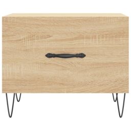 Berkfield Home Coffee Tables 2 pcs Sonoma Oak 50x50x40 cm Engineered Wood in Brown - Size: 50 x 50 x 40 cm - thumbnail 6