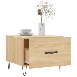 Berkfield Home Coffee Tables 2 pcs Sonoma Oak 50x50x40 cm Engineered Wood in Brown - Size: 50 x 50 x 40 cm - thumbnail 4
