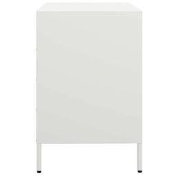 Berkfield Home Sideboard¬†White 68x39x58.5 cm Cold-rolled Steel in White - thumbnail 6