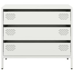 Berkfield Home Sideboard¬†White 68x39x58.5 cm Cold-rolled Steel in White - thumbnail 5