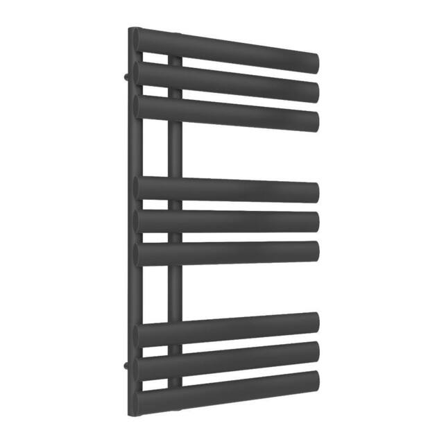 Bathroom Kingdom Chisa Anthracite Designer Flat Panel Heated Towel Rail 820x500 in Grey - image 1