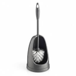 Bedsland H+ Toilet Brush & Holder Hygienic Durable Bathroom Cleaning Set in Grey - thumbnail 2
