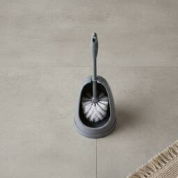 Bedsland H+ Toilet Brush & Holder Hygienic Durable Bathroom Cleaning Set in Grey - thumbnail 6