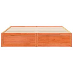 Berkfield Home Bed Frame without Mattress Wax Brown 180x200 cm Super King Solid Wood Pine - thumbnail 4