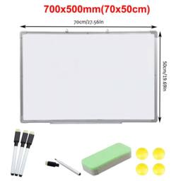 VOGREX Magnetic Dry-Wipe Whiteboard for Notices Size L in White - thumbnail 2