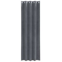 Berkfield Home Blackout Curtains with Eyelets 2 pcs Super Light Grey Velvet - thumbnail 3