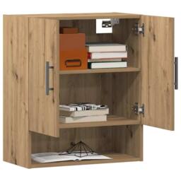 Berkfield Home Wall Cabinet Artisan oak 60x31x70 cm Engineered Wood in Brown - Size: 60 x 31 x 70 cm - thumbnail 3