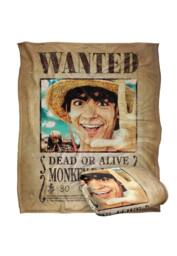Netflix One Piece Monkey D.Luffy Wanted Poster Soft Throw Blanket 152 X 127 Cm - thumbnail 2