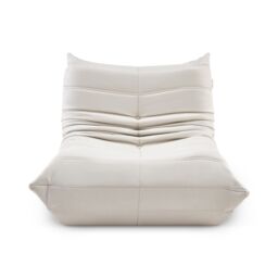 Bravich LTD Lounge Chair Cocoon Lazy Comfort Armchair Sofa Statement Cuddle Chair in White - thumbnail 3