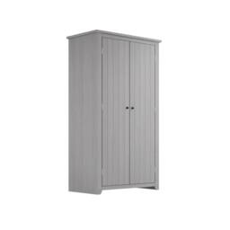 Lemon Pavilion Furniture Havana 2 Door Wardrobe (Pack of 2) - Pine/Metal - L57xW103xH188 cm in Grey - thumbnail 1