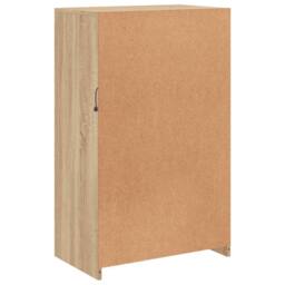 Berkfield Home Side Cabinet with LED Lights Sonoma Oak Engineered Wood in Tan - thumbnail 9
