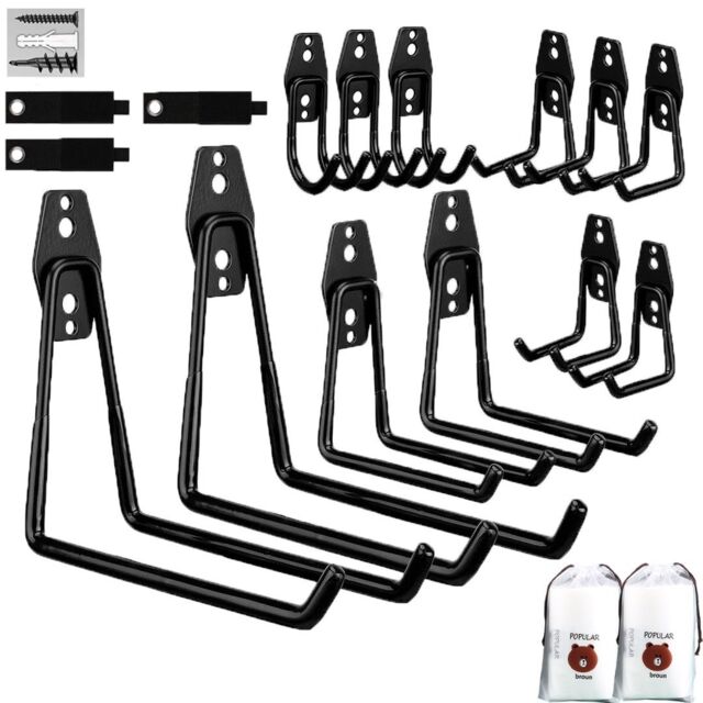 SPETLEK 15X Storage Hooks Double Wall Mount Garage Tools Heavy Duty in Black - image 1