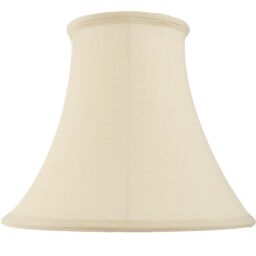 "Loops 22"" Round Bell Handmade Lamp Shade Cream Fabric Classic Table Light Bulb Cover"