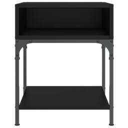 Berkfield Home Bedside Tables 2 pcs Black 40x41x50 cm Engineered Wood - Size: 40 x 41 x 50 cm - thumbnail 5