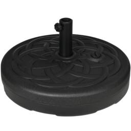 OUTSUNNY Garden Umbrella Base Water or Sand Filled Weight with Built-In Handle in Black - thumbnail 2