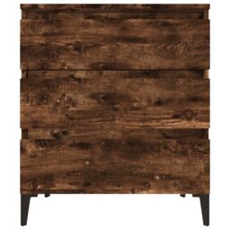 Berkfield Home Sideboard Smoked Oak 60x35x70 cm Engineered Wood in Brown - Size: 60 x 35 x 70 cm - thumbnail 5