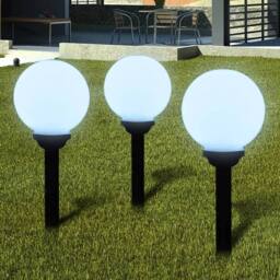 Berkfield Home Outdoor Pathway Lamps 6 pcs LED 20 cm with Ground Spike in White - thumbnail 3