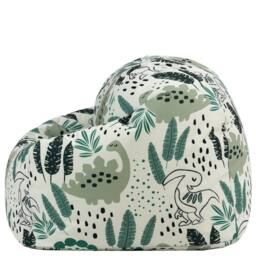 icon Kids Printed Dinosaur Childrens Bean Bag Armchair in Pale Green - Size: Medium - thumbnail 4