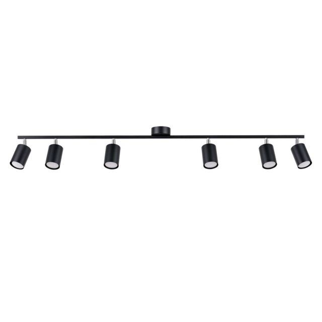 Sollux Lighting Modern Ceiling Lamp 20x135x24cm 6xLight in Black - Size: 20 x 135 x 24 cm - image 1