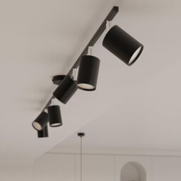 Sollux Lighting Modern Ceiling Lamp 20x135x24cm 6xLight in Black - Size: 20 x 135 x 24 cm - thumbnail 6