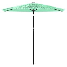 Berkfield Home Durable Garden Parasol with Steel Pole Green 268x268x226 cm - Size: 268 x 268 x 226 cm - thumbnail 1