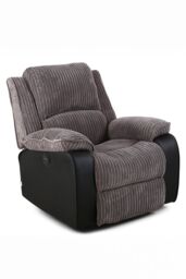 More4Homes Postana Electric Recliner Jumbo Cord 1+3 Seater Sofa Set in Grey - thumbnail 4