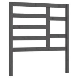Berkfield Home Bed Headboard Grey 96x4x104 cm Solid Wood Pine - Size: 96 x 4 x 104 cm - thumbnail 1