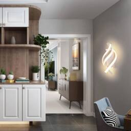 COMELY LED Wall Light, 22W Spiral Wall Lamps for Bedroom, Warm White 3000K - thumbnail 3