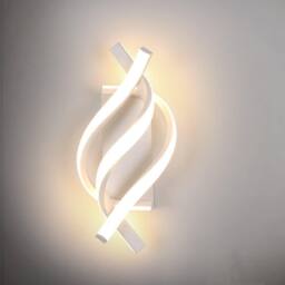 COMELY LED Wall Light, 22W Spiral Wall Lamps for Bedroom, Warm White 3000K - thumbnail 1