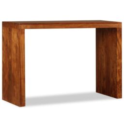 Berkfield Home Console Table Solid Wood with Honey Finish 110x40x76 cm in Brown - Size: 110 x 40 x 76 cm - thumbnail 3